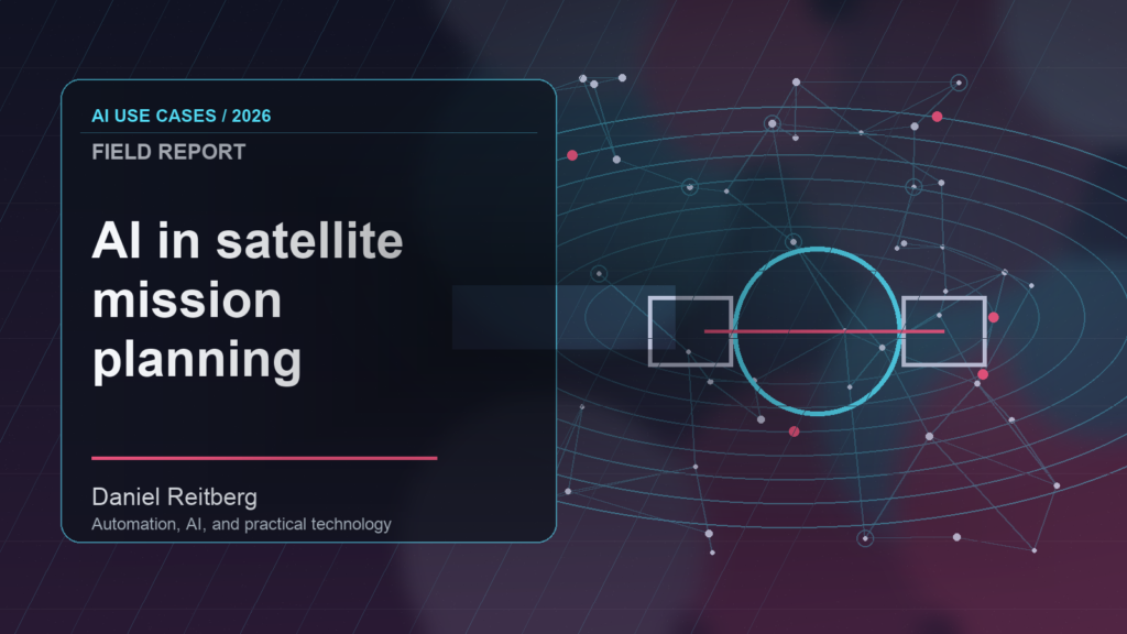 AI in satellite mission planning: From Experiment to Everyday Use