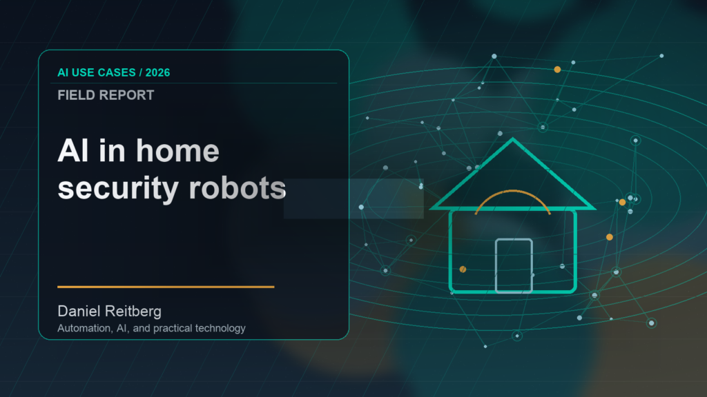 AI in home security robots: From Experiment to Everyday Use