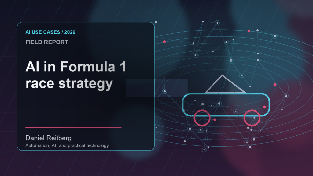 AI in Formula 1 race strategy: From Experiment to Everyday Use