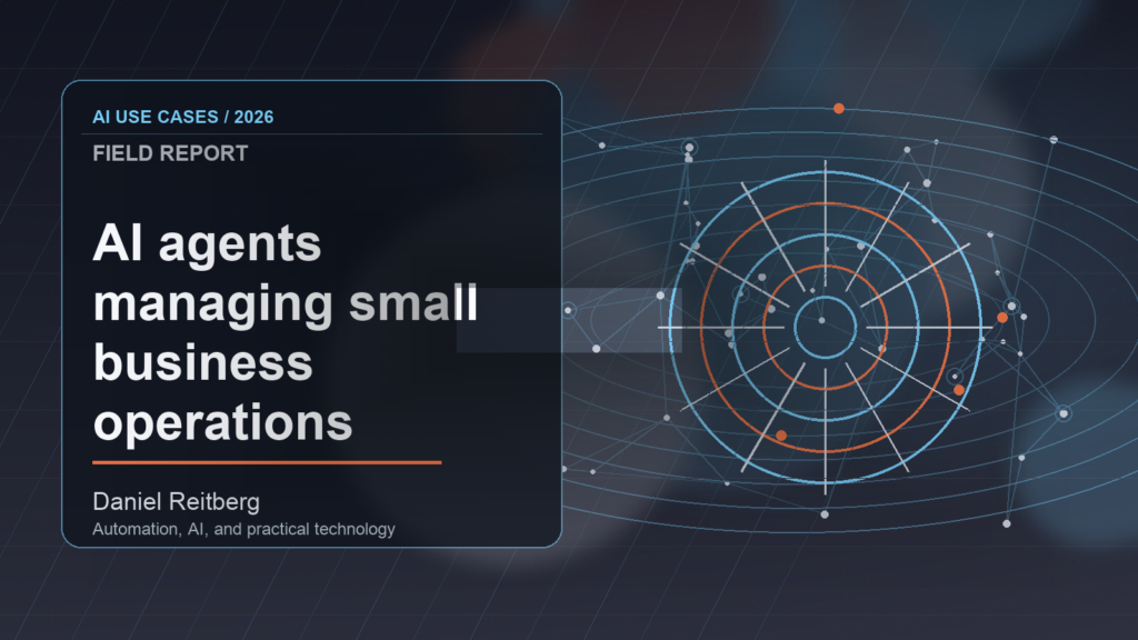 AI agents managing small business operations: From Experiment to Everyday Use
