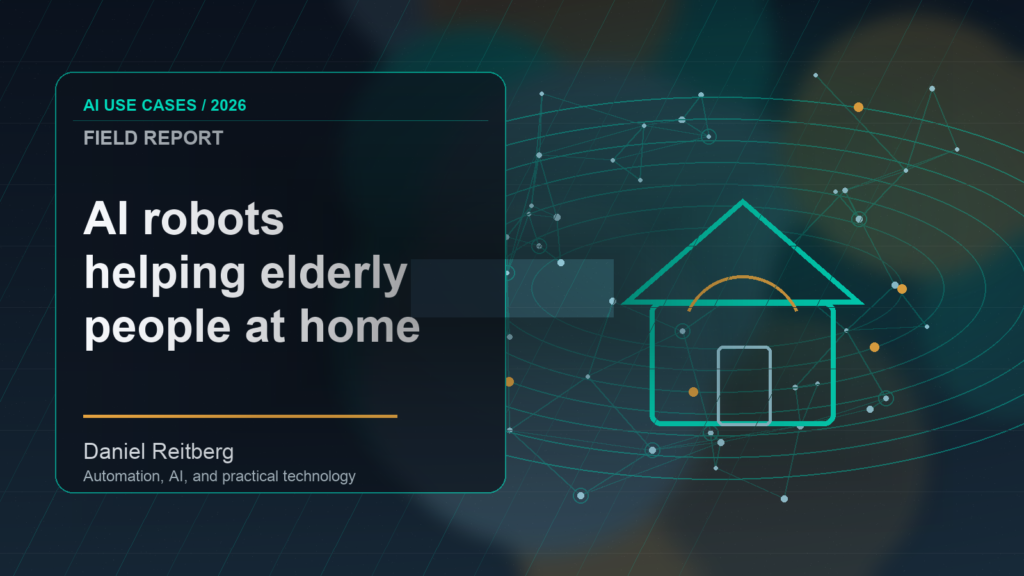 AI robots helping elderly people at home: From Experiment to Everyday Use