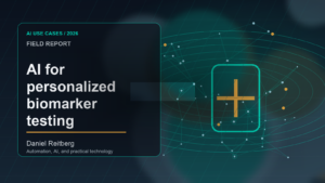 AI for personalized biomarker testing: From Experiment to Everyday Use