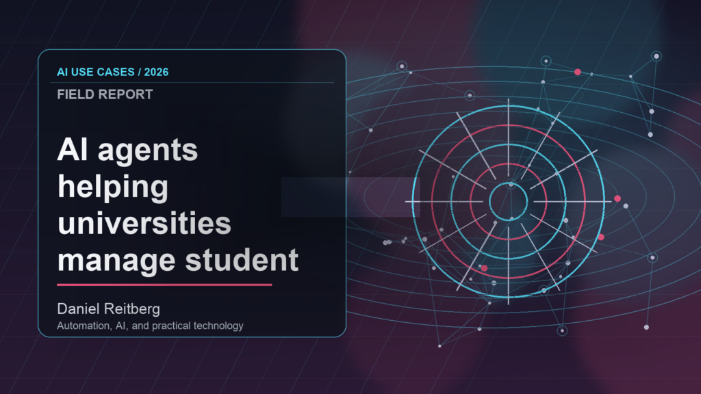 AI agents helping universities manage student support requests: From Experiment to Everyday Use