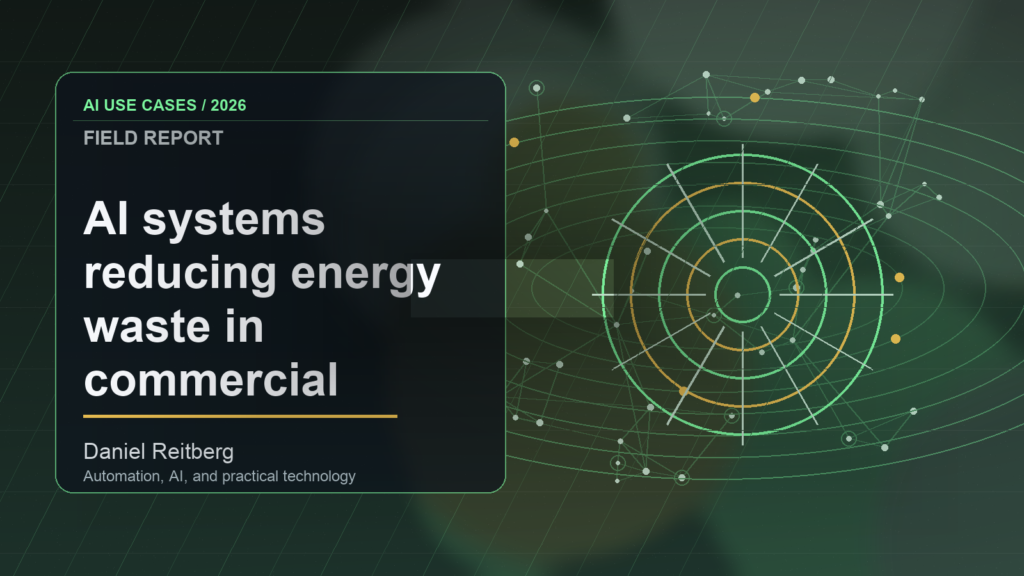 AI systems reducing energy waste in commercial buildings: From Experiment to Everyday Use