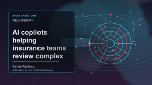AI copilots helping insurance teams review complex claims: From Experiment to Everyday Use