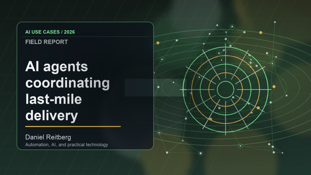 AI agents coordinating last-mile delivery operations: From Experiment to Everyday Use
