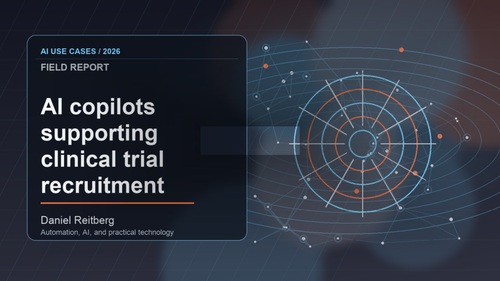 AI copilots supporting clinical trial recruitment workflows: From Experiment to Everyday Use
