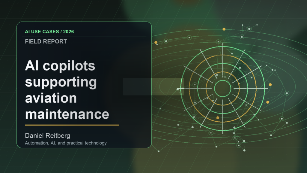 AI copilots supporting aviation maintenance documentation: From Experiment to Everyday Use