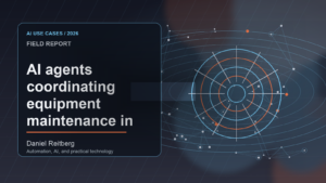 AI agents coordinating equipment maintenance in factories: From Experiment to Everyday Use