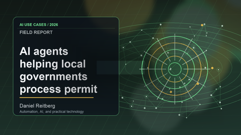 AI agents helping local governments process permit applications: From Experiment to Everyday Use