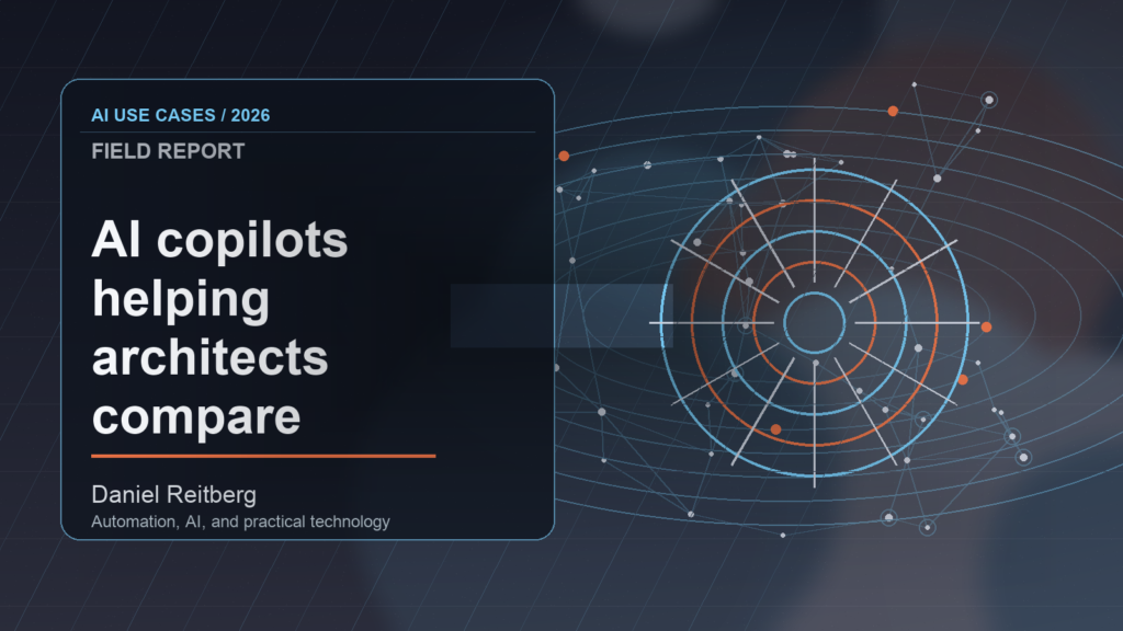 AI copilots helping architects compare sustainable building options: September 2026 implementation field guide: From Experiment to Everyday Use