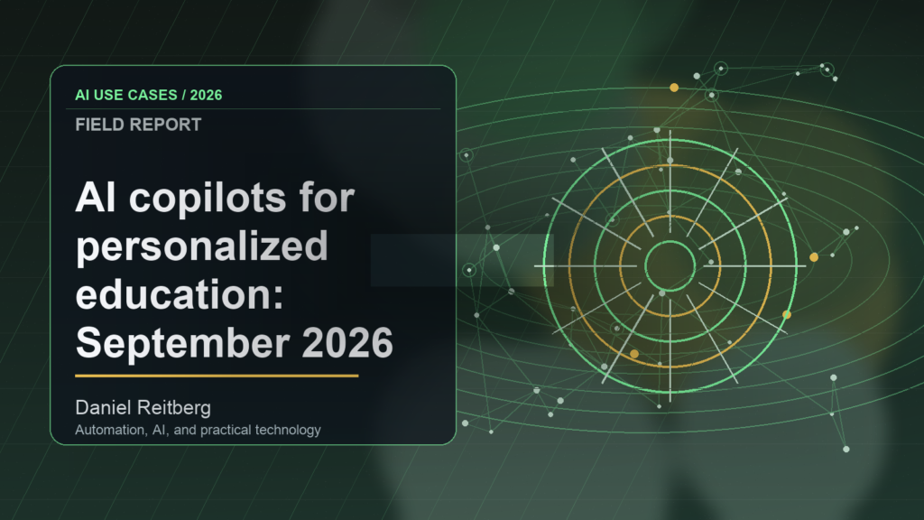 AI copilots for personalized education: September 2026 implementation field guide: From Experiment to Everyday Use